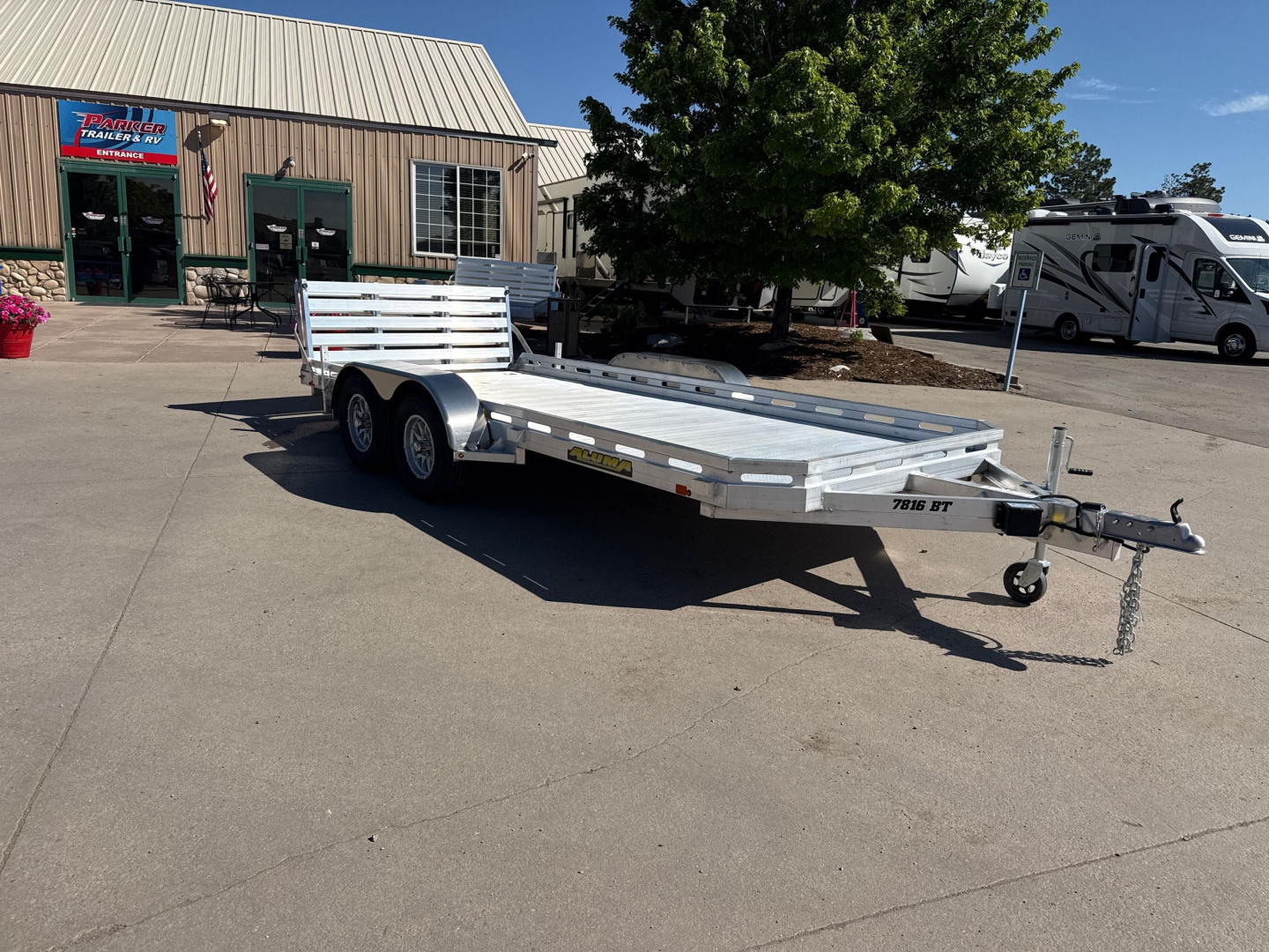 New 2026 Aluma 7816TA-EL-BT-RTD Utility Trailer