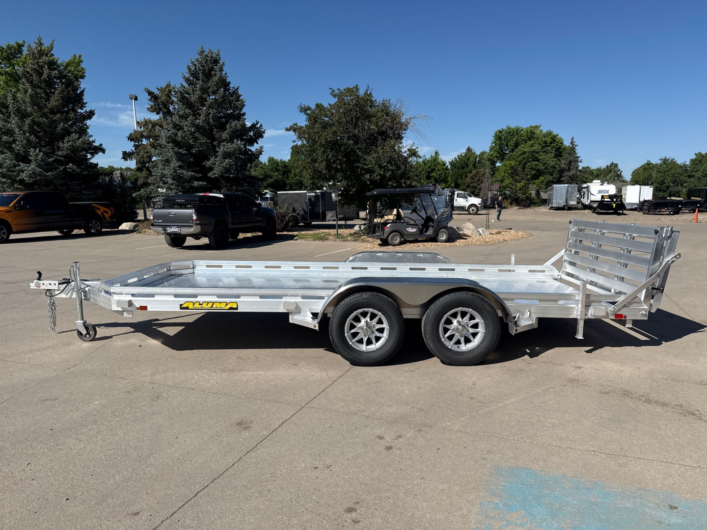 New 2026 Aluma 7816TA-EL-BT-RTD Utility Trailer