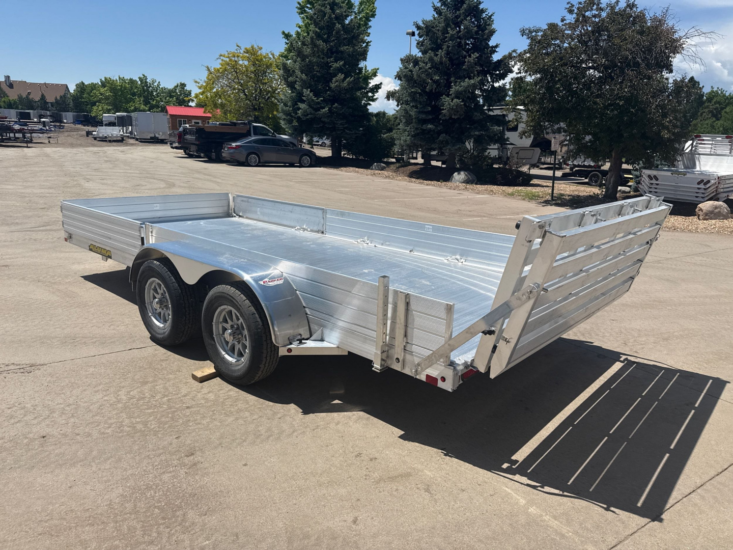 New 2026 Aluma 8116TA-EL-R-BT-SR Utility Trailer