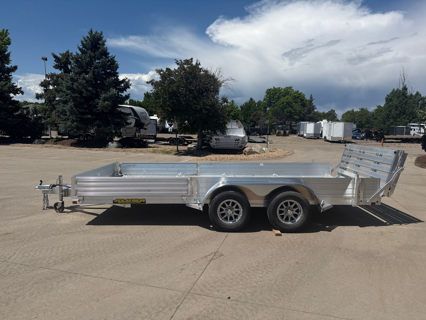 New 2026 Aluma 8116TA-EL-R-BT-SR Utility Trailer