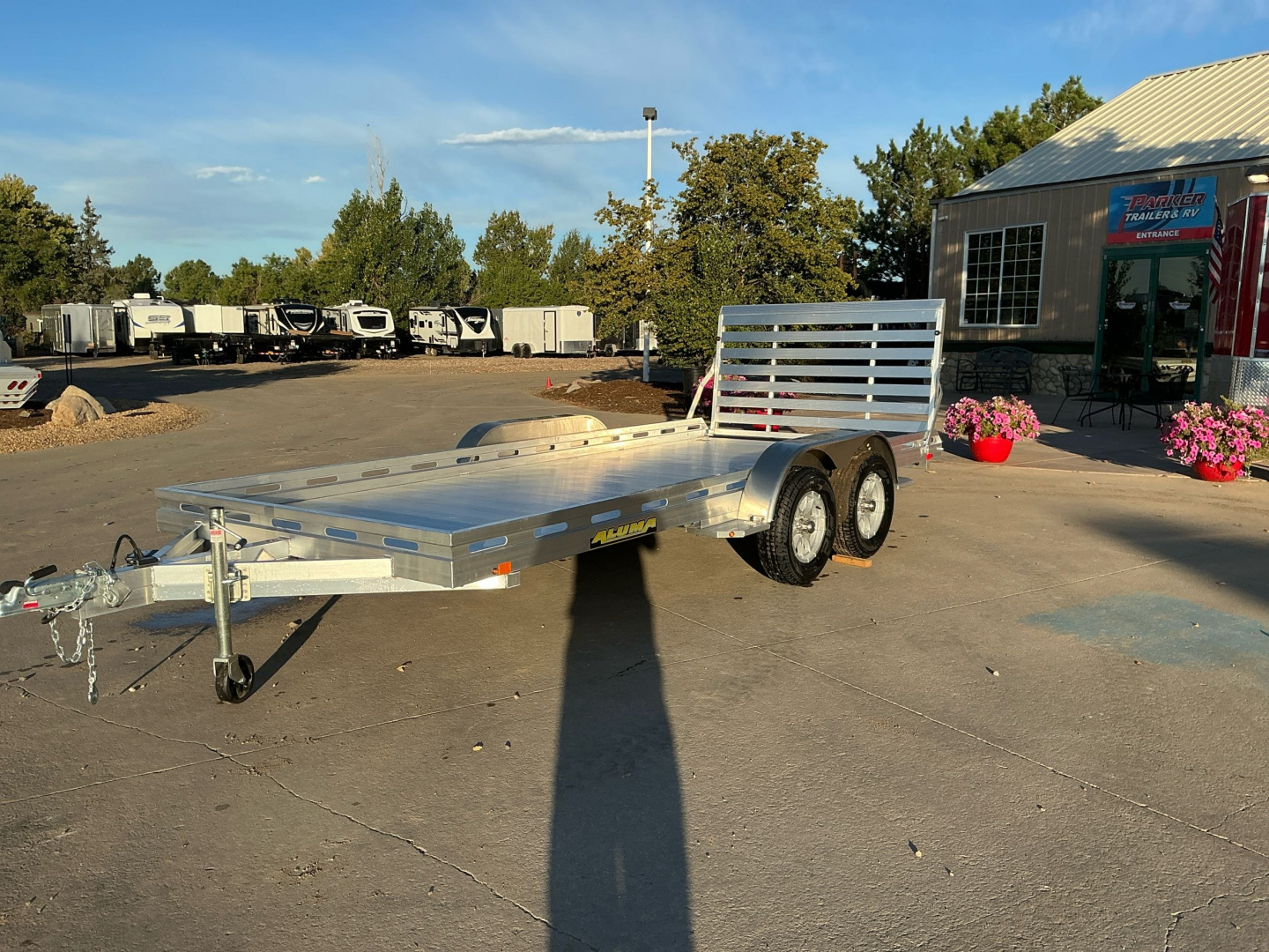 New 2026 Aluma 8016TA-EL-R-TG-RTD Utility Trailer