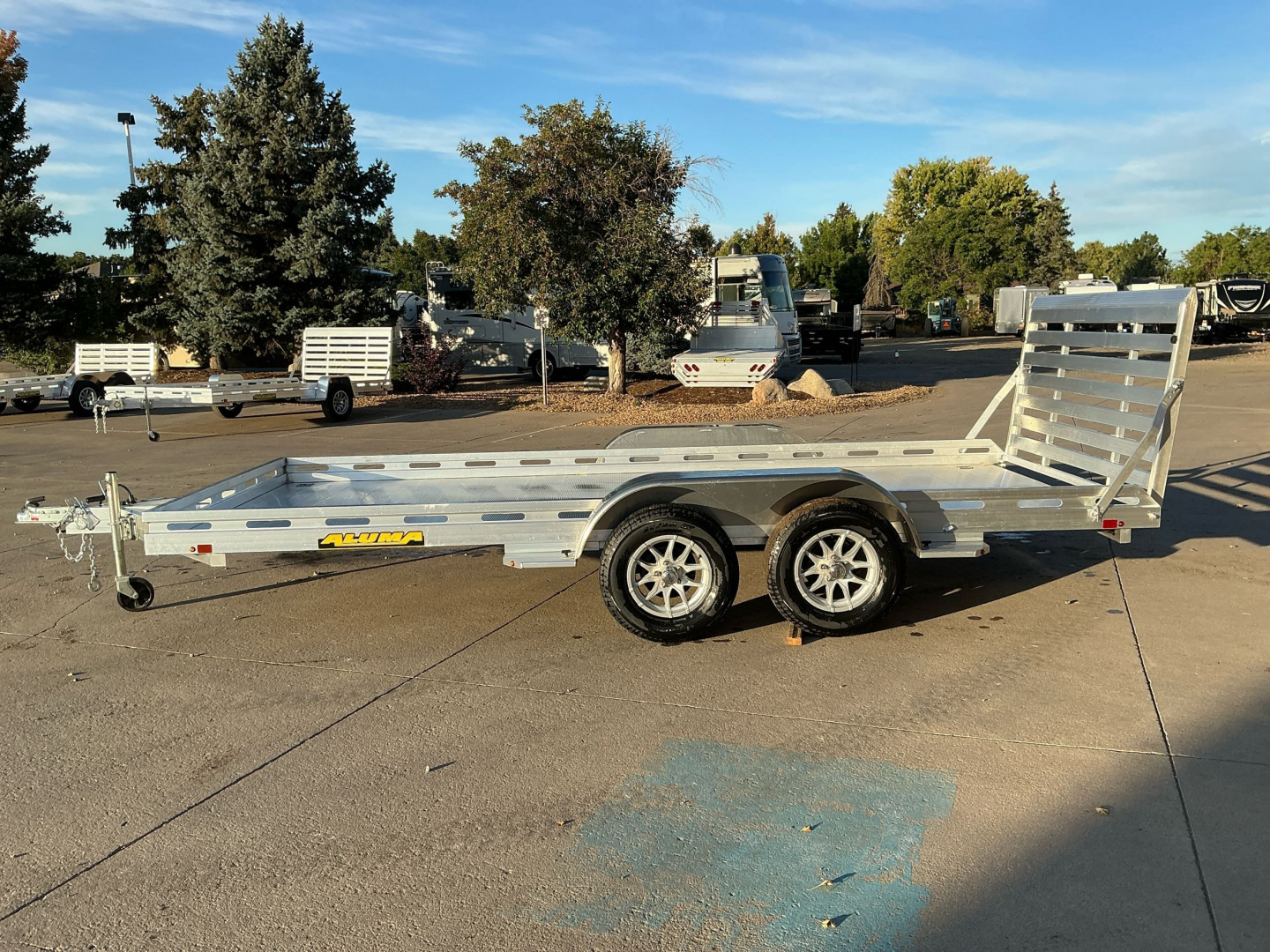New 2026 Aluma 8016TA-EL-R-TG-RTD Utility Trailer