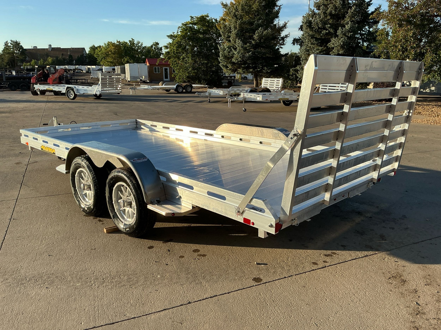 New 2026 Aluma 8016TA-EL-R-TG-RTD Utility Trailer