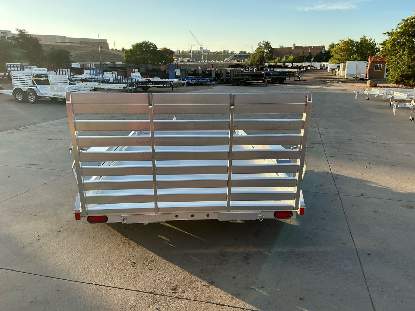 New 2026 Aluma 8014TA-EL-R-TG-RTD Utility Trailer