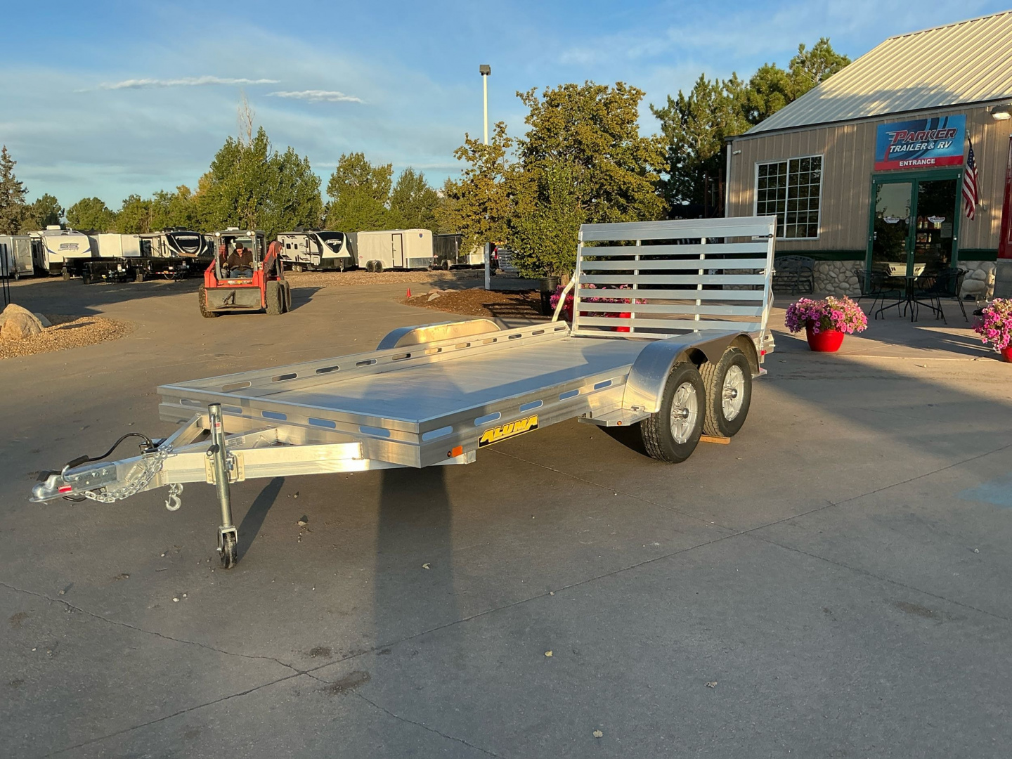New 2026 Aluma 8014TA-EL-R-TG-RTD Utility Trailer