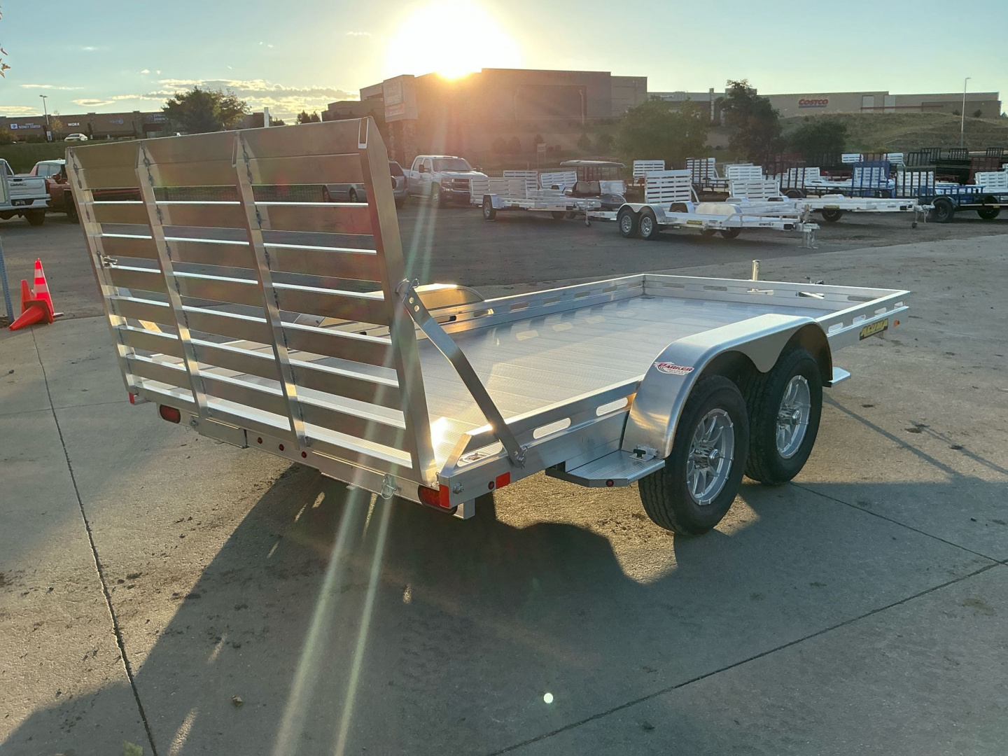 New 2026 Aluma 8014TA-EL-R-TG-RTD Utility Trailer