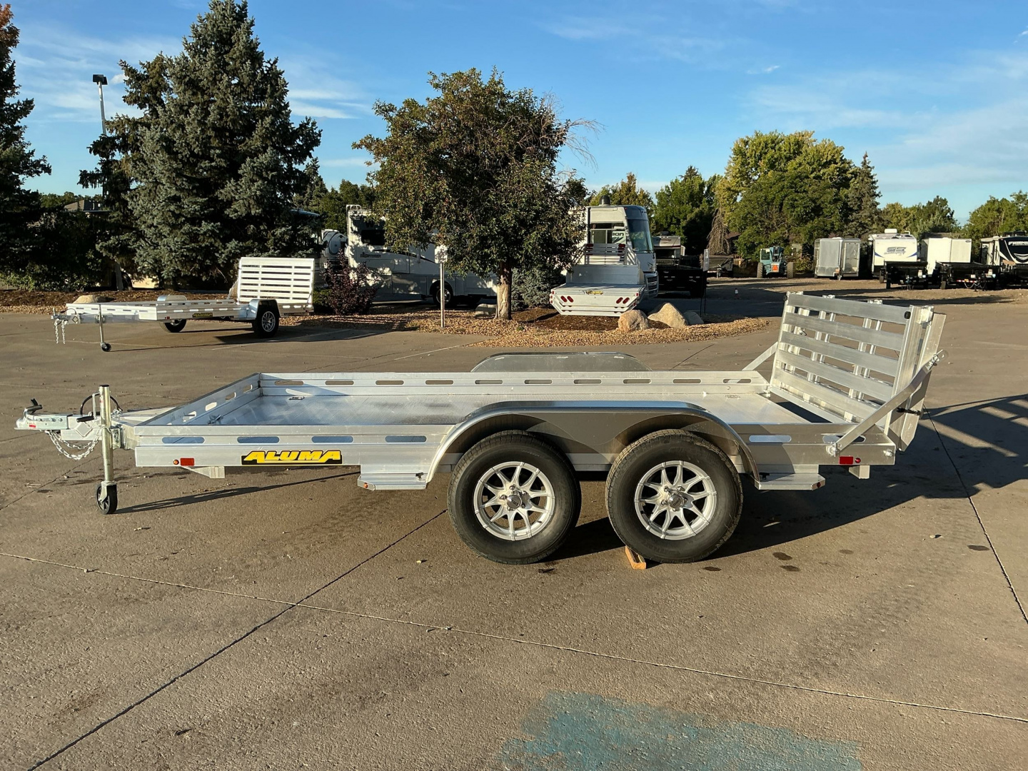 New 2026 Aluma 8012TA-EL-BT-RTD Utility Trailer