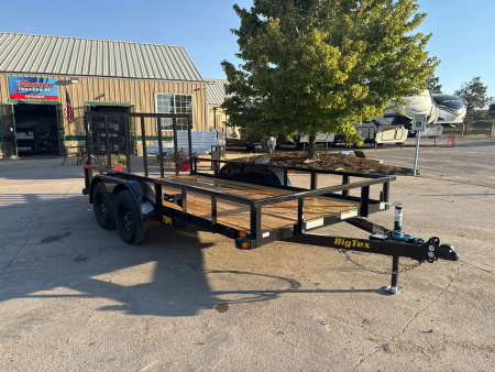New 2026 Big Tex Trailers 70PI-14R1A-4PBK-BRK2 Utility Trailer