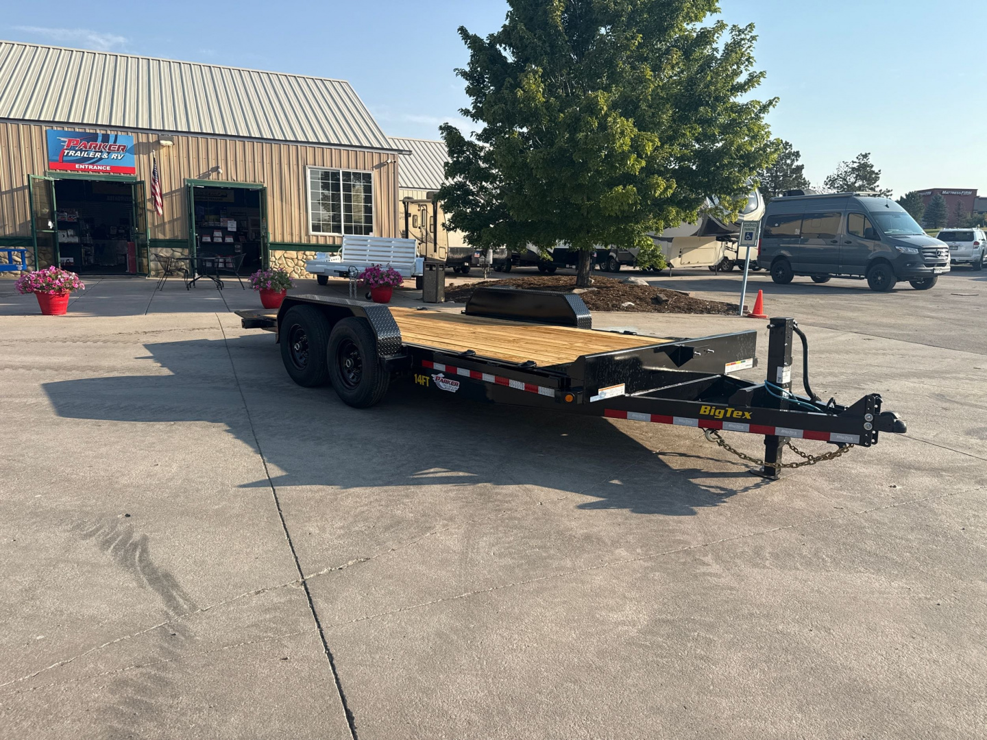 New 2026 Big Tex Trailers 14FT-18BK Flatbed Trailer