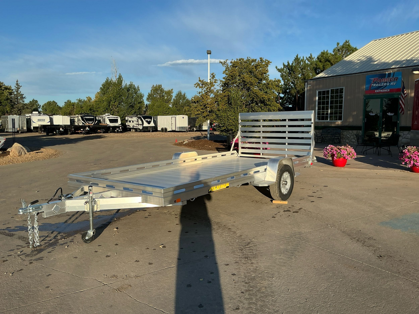 New 2026 Aluma 8015S-EL-TG Utility Trailer