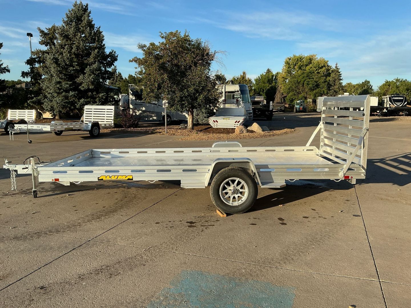 New 2026 Aluma 8015S-EL-TG Utility Trailer