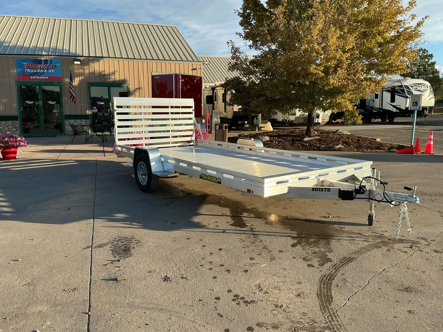 New 2026 Aluma 8015S-EL-TG Utility Trailer