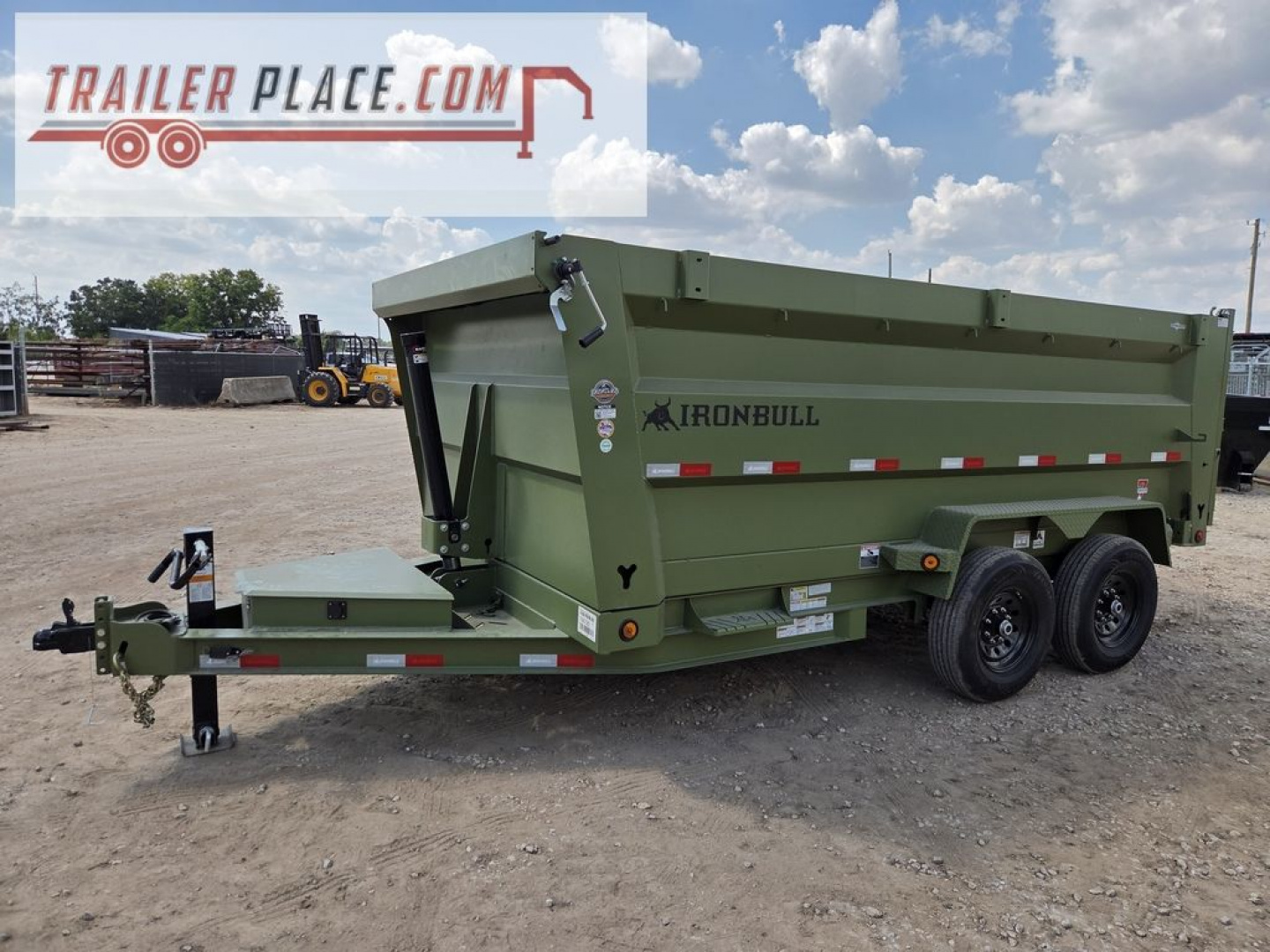 New 2026 IRON BULL 83"X14'x4' 15K DTB TELESCOPIC DUMP TRAILER