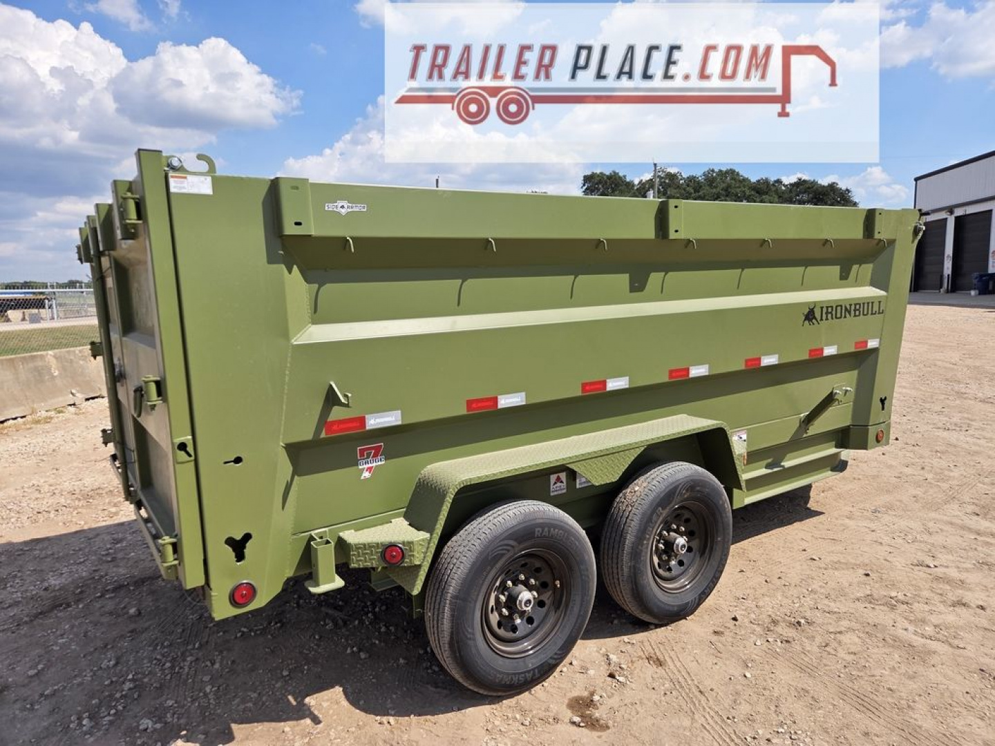 New 2026 IRON BULL 83"X14'x4' 15K DTB TELESCOPIC DUMP TRAILER