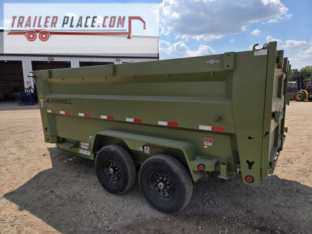 New 2026 IRON BULL 83"X14'x4' 15K DTB TELESCOPIC DUMP TRAILER