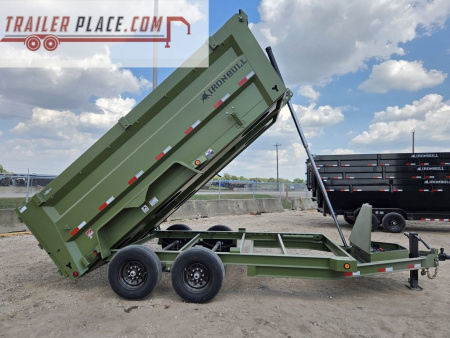 New 2026 IRON BULL 83"X14'x4' 15K DTB TELESCOPIC DUMP TRAILER