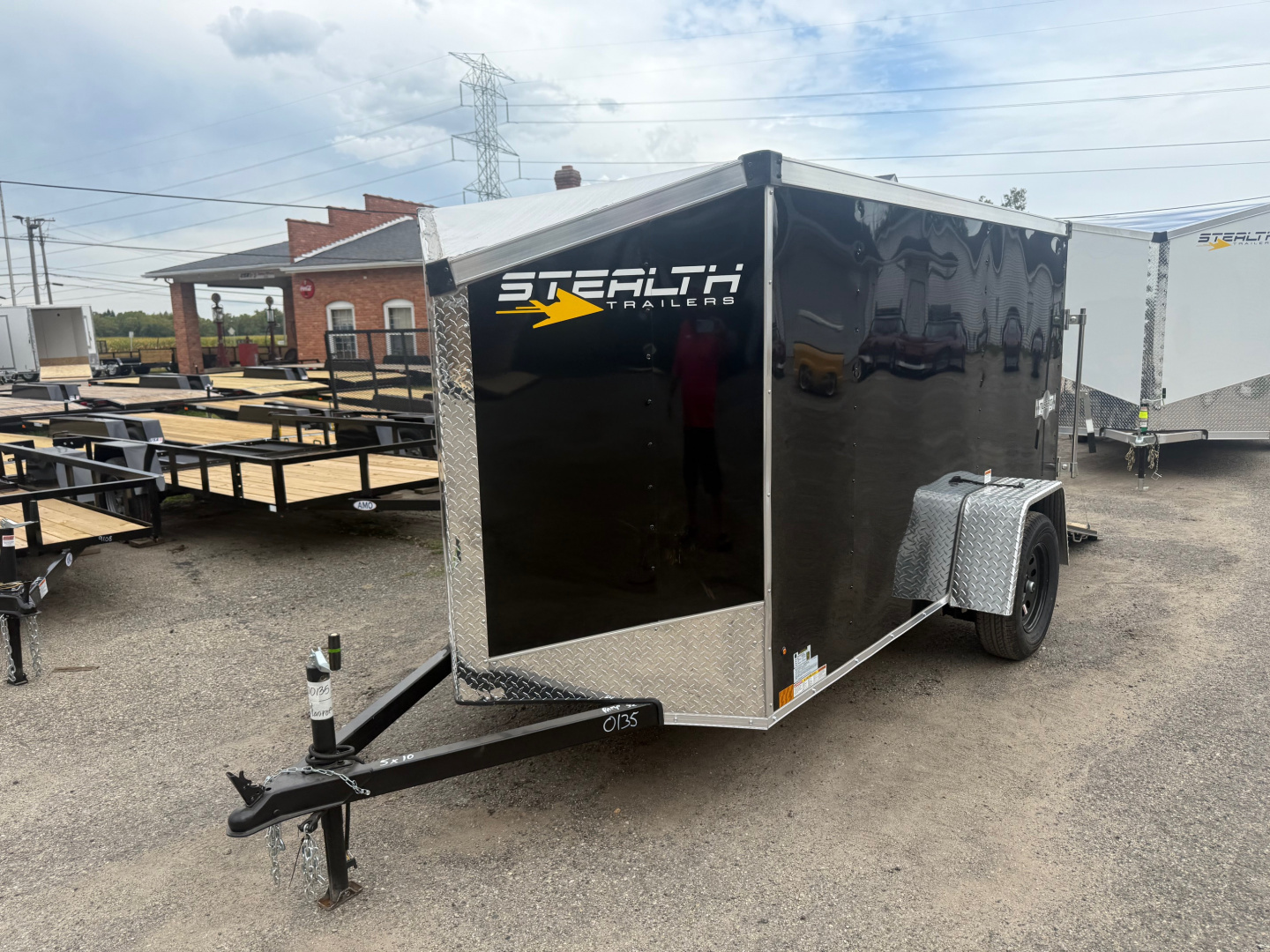 New 2026 5 x 10 Enclosed Stealth Trailer with Ramp