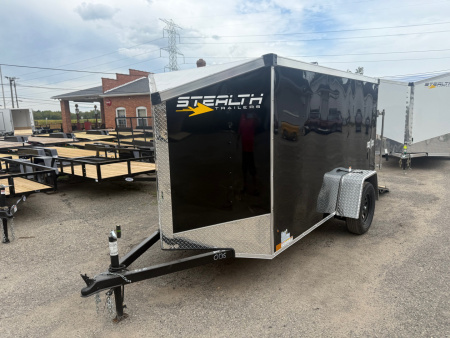 New 2026 5 x 10 Enclosed Stealth Trailer with Ramp