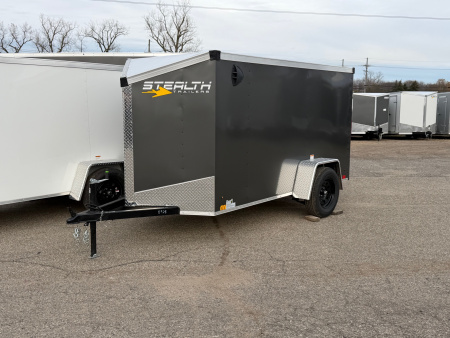 New 2026 STEALTH 5 x 10 Enclosed Trailer with Ramp Door