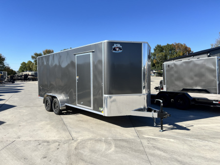 New LOWEST PRICES New 2026  Bighorn R&M 7x18 +2’V Rear Ramp Enclosed Cargo Trailer