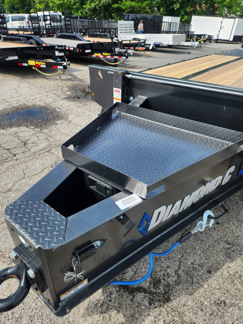 New 2026 Diamond C Trailers PX 210 25' Pintle Trailer w/ Fold Up Ramps 25K GVWR Deckover Trailer