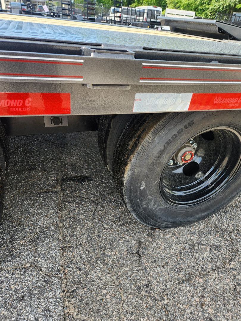 New 2026 Diamond C Trailers PX 210 25' Pintle Trailer w/ Fold Up Ramps 25K GVWR Deckover Trailer