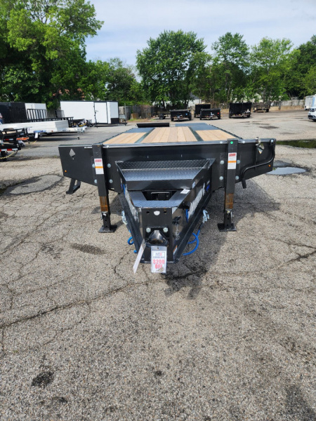 New 2026 Diamond C Trailers PX 210 25' Pintle Trailer w/ Fold Up Ramps 25K GVWR Deckover Trailer
