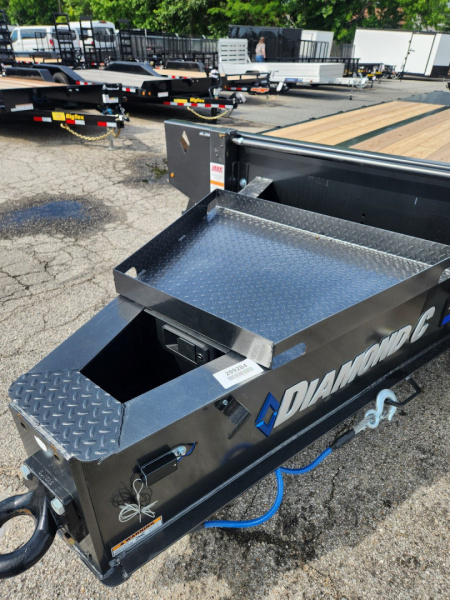 New 2026 Diamond C Trailers PX 210 25' Pintle Trailer w/ Fold Up Ramps 25K GVWR Deckover Trailer