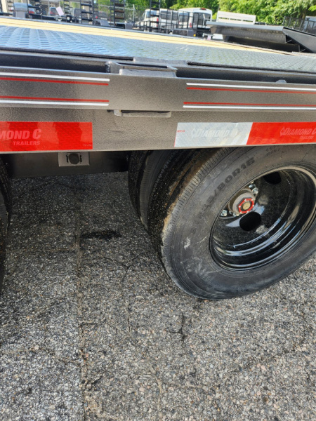 New 2026 Diamond C Trailers PX 210 25' Pintle Trailer w/ Fold Up Ramps 25K GVWR Deckover Trailer