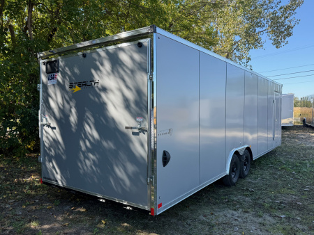 New 2026 Stealth Titan 8.5 x 28 Enclosed Car Hauler with Ramp 10K GVW with 7ft interior and Screwless Exterior