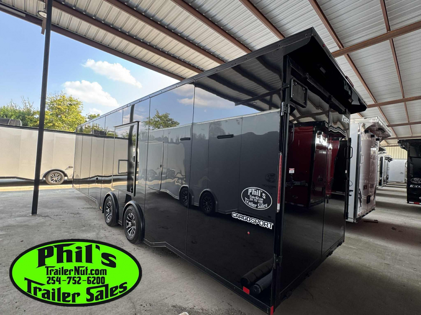 New Pace American 8.5 X28 CARGO SPORT Car / Racing Trailer ESCAPE DOOR SPREAD AXLES & UPGRADED .080 EXTERIOR!