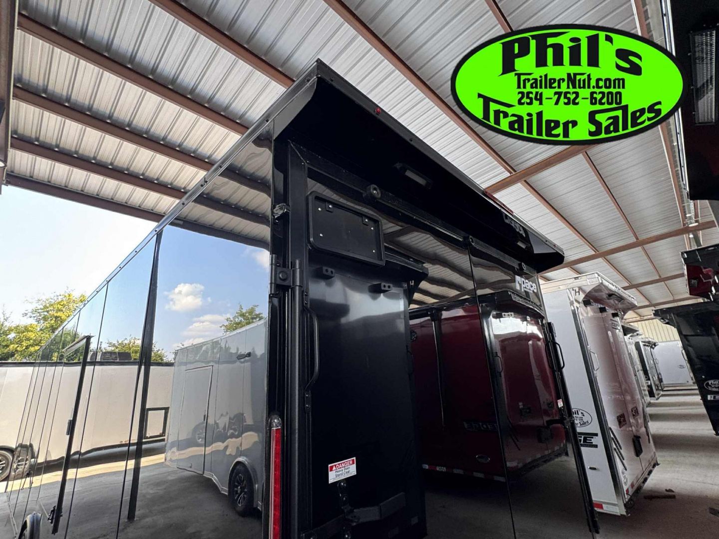 New Pace American 8.5 X28 CARGO SPORT Car / Racing Trailer ESCAPE DOOR SPREAD AXLES & UPGRADED .080 EXTERIOR!