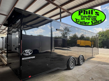 New Pace American 8.5 X28 CARGO SPORT Car / Racing Trailer ESCAPE DOOR SPREAD AXLES & UPGRADED .080 EXTERIOR!