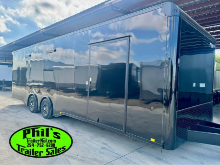 New Pace American 8.5 X28 CARGO SPORT Car / Racing Trailer ESCAPE DOOR SPREAD AXLES & UPGRADED .080 EXTERIOR!