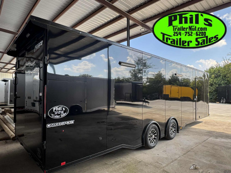 New Pace American 8.5 X28 CARGO SPORT Car / Racing Trailer ESCAPE DOOR SPREAD AXLES & UPGRADED .080 EXTERIOR!