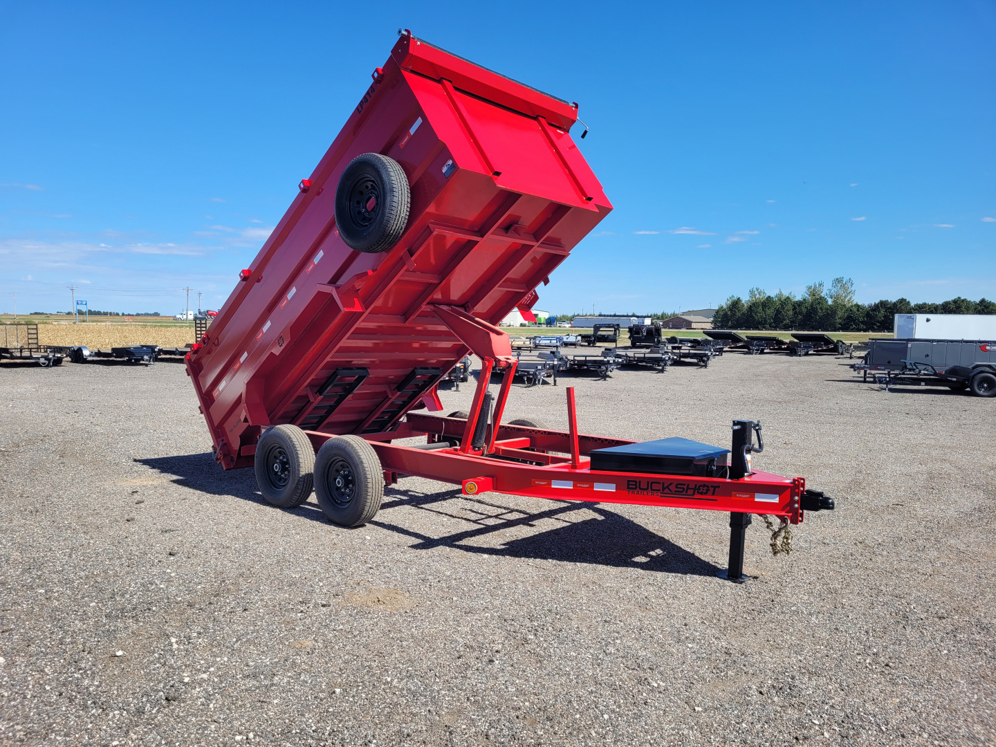 New 2026 Buckshot 83" X 14' BP Dump Trailer W/4' Sides