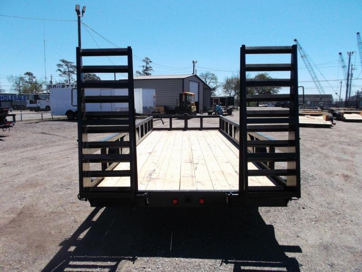 New 2026 J&C Trailers 83x20 Heavy Duty 14K Utility Trailer / Lowboy Trailer / 7000# Axles / 3" Square Tubing / 5ft Heavy Duty Stand Up Ramps