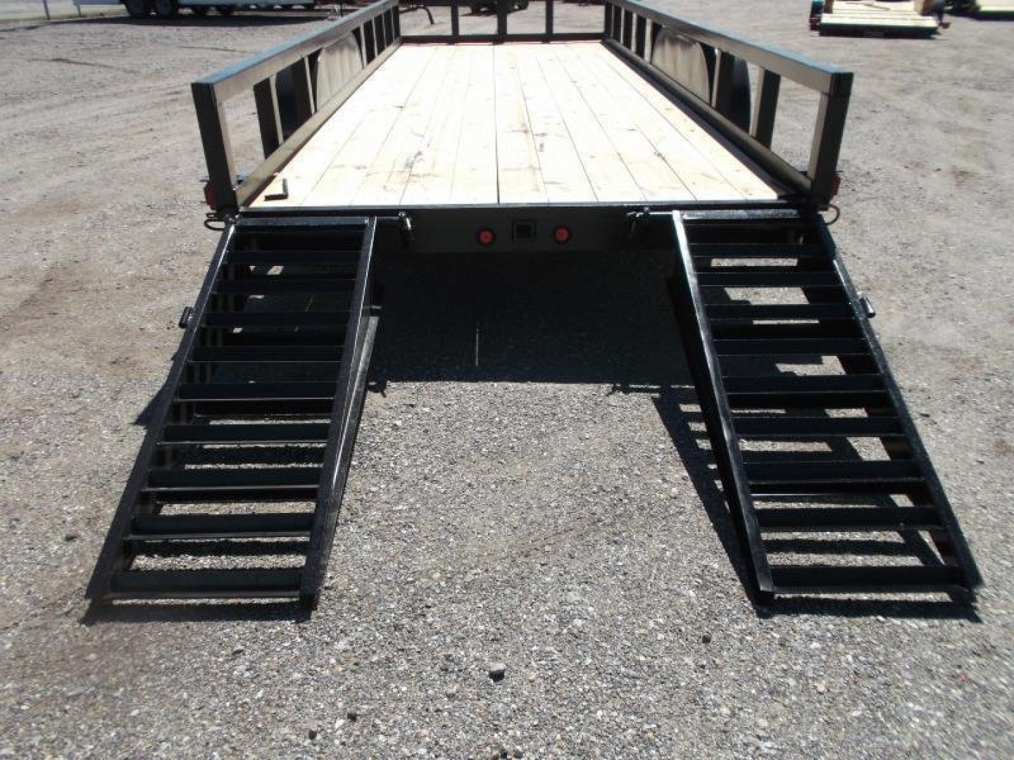New 2026 J&C Trailers 83x20 Heavy Duty 14K Utility Trailer / Lowboy Trailer / 7000# Axles / 3" Square Tubing / 5ft Heavy Duty Stand Up Ramps