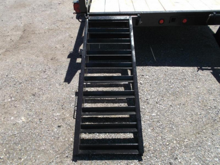 New 2026 J&C Trailers 83x20 Heavy Duty 14K Utility Trailer / Lowboy Trailer / 7000# Axles / 3" Square Tubing / 5ft Heavy Duty Stand Up Ramps