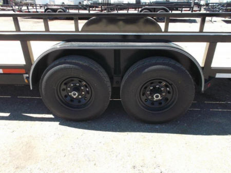 New 2026 J&C Trailers 83x20 Heavy Duty 14K Utility Trailer / Lowboy Trailer / 7000# Axles / 3" Square Tubing / 5ft Heavy Duty Stand Up Ramps