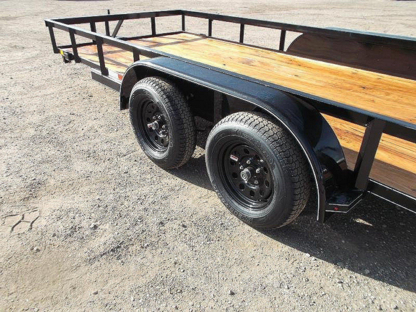 New 2026 J&C Trailers 83x16 Utility Trailer / Lowboy Trailer / 4ft Ramp Gate / Electric Brakes / 2" Bulldog Coupler