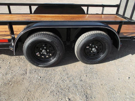 New 2026 J&C Trailers 83x16 Utility Trailer / Lowboy Trailer / 4ft Ramp Gate / Electric Brakes / 2" Bulldog Coupler