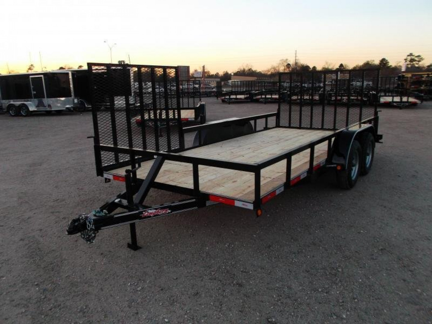 New 2026 J&C Trailers 83x16 Utility Trailer / ATV Trailer / Side by Side Trailer / 2" Bulldog Coupler / 4ft Rear Ramp / 4ft Side Load Ramp / Pipetop