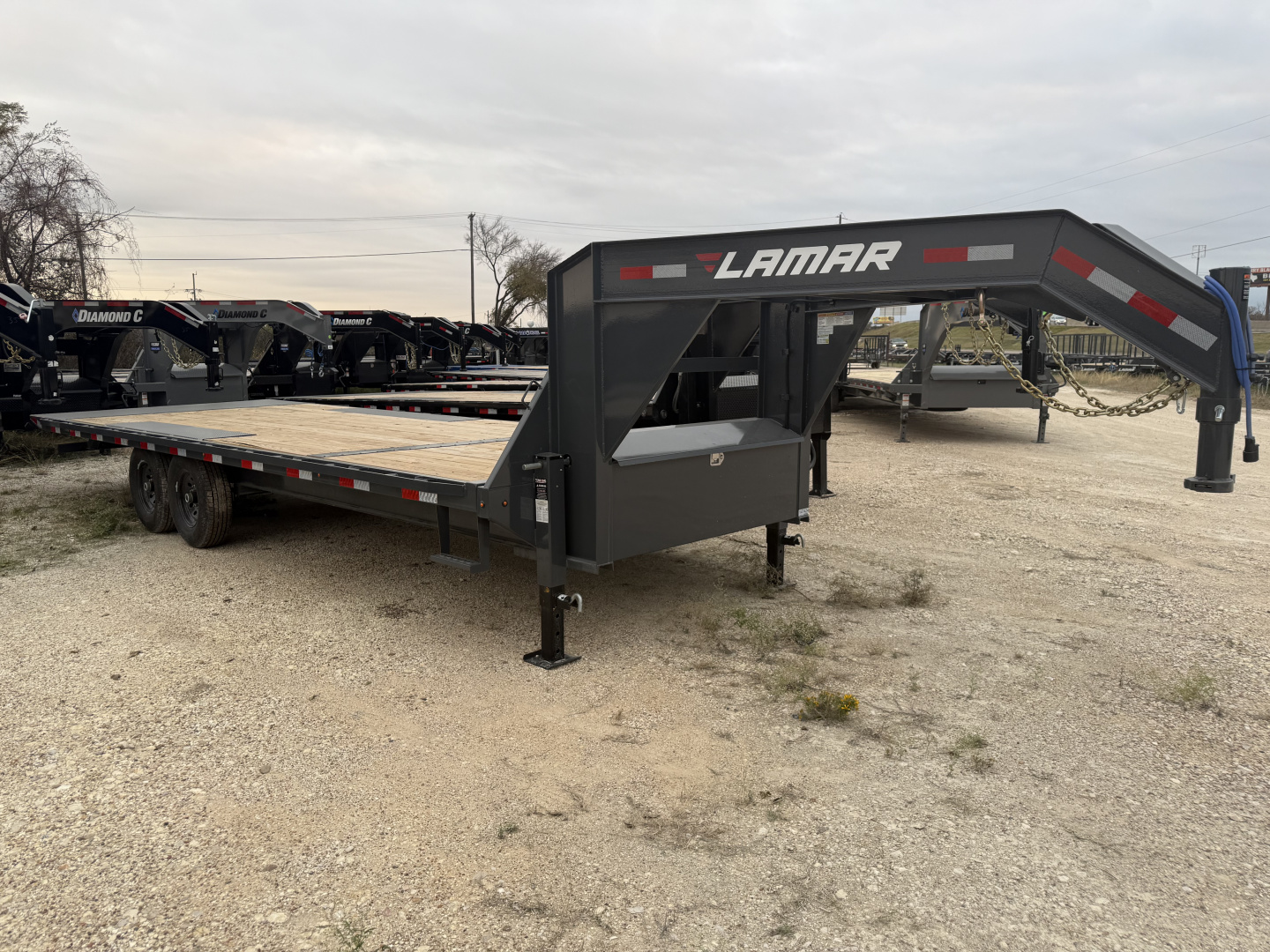 New 2026 Lamar Trailers 102X24 GN 14K Tilt Trailer