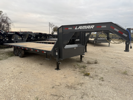 New 2026 Lamar Trailers 102X24 GN 14K Tilt Trailer