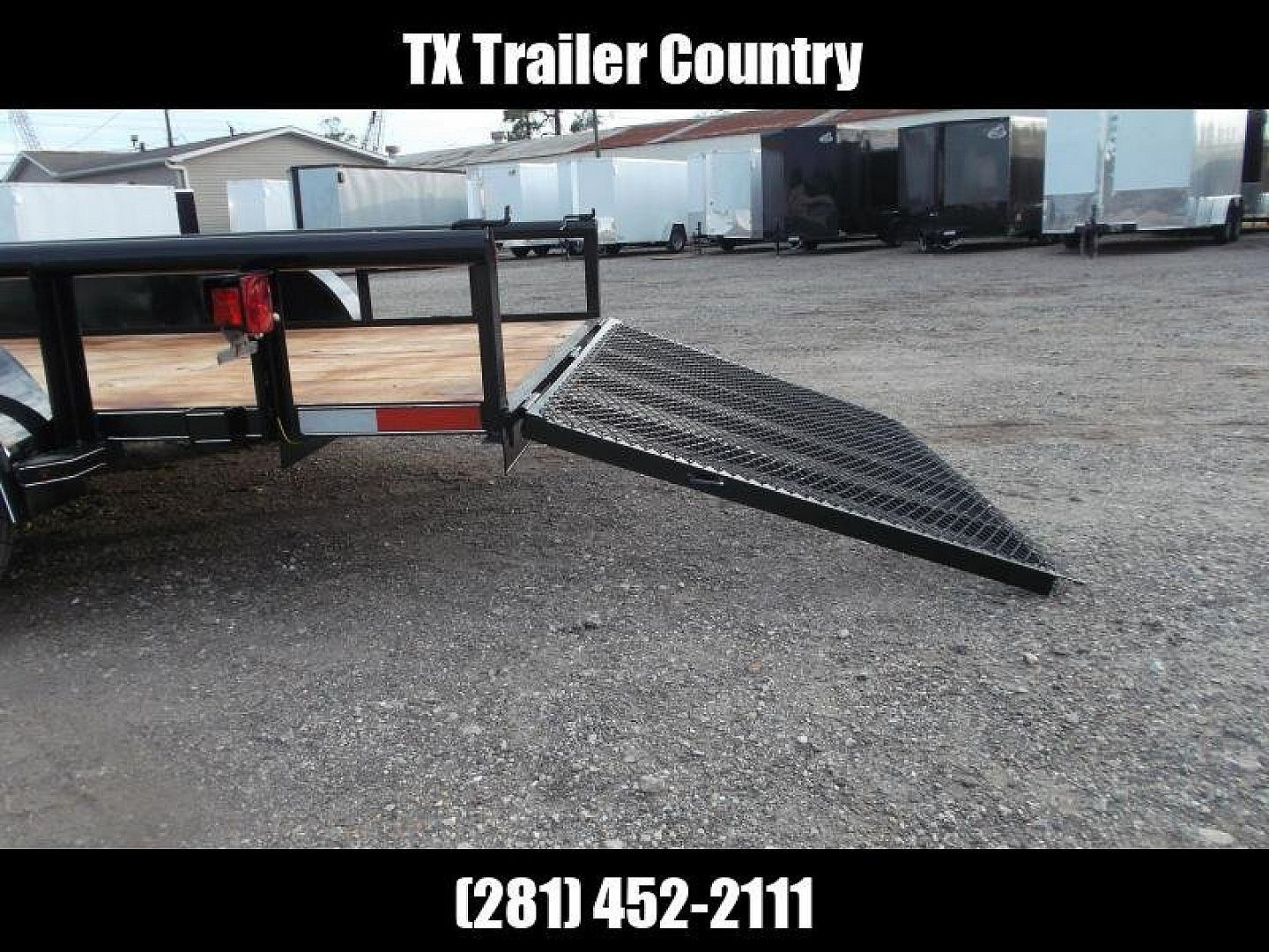 New 2026 J&C Trailers 83x14 Tandem Utility Trailer / Pipetop / 4ft Ramp Gate / Electric Brakes / 2" Bulldog Coupler