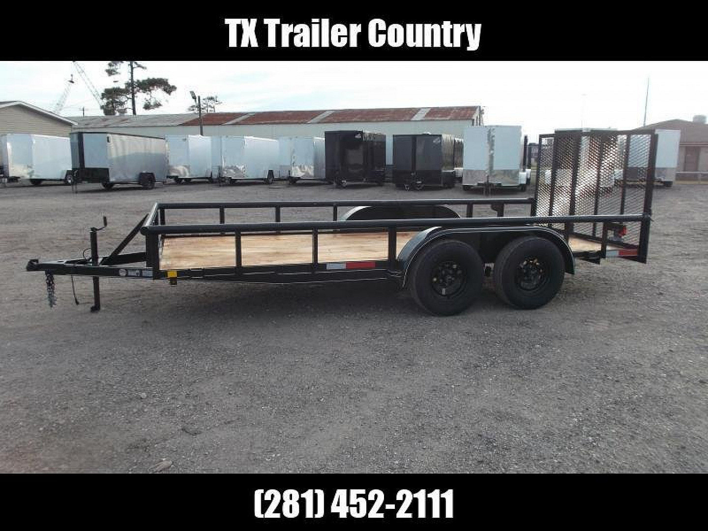 New 2026 J&C Trailers 83x14 Tandem Utility Trailer / Pipetop / 4ft Ramp Gate / Electric Brakes / 2" Bulldog Coupler