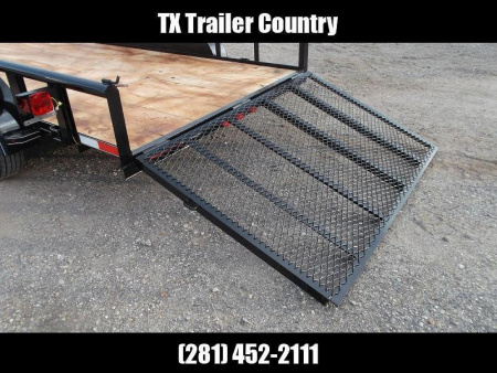 New 2026 J&C Trailers 83x14 Tandem Utility Trailer / Pipetop / 4ft Ramp Gate / Electric Brakes / 2" Bulldog Coupler