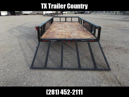 New 2026 J&C Trailers 83x14 Tandem Utility Trailer / Pipetop / 4ft Ramp Gate / Electric Brakes / 2" Bulldog Coupler