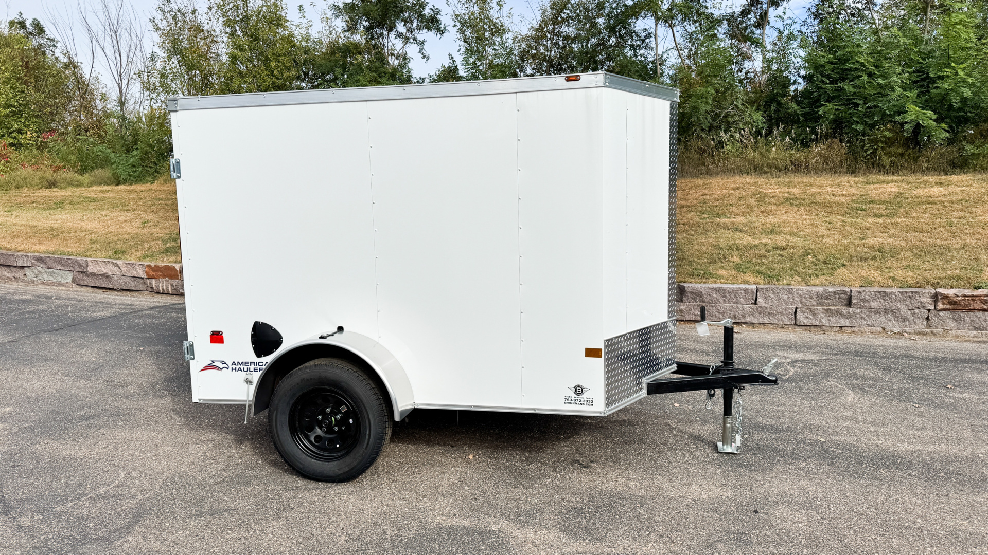 New American Hauler 5X8 Enclosed Trailer -- Single Swing Door!